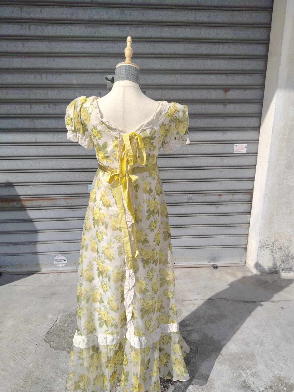 Abito Lungo Vintage Anni '70 – Stile Impero / Romantic Cottagecore