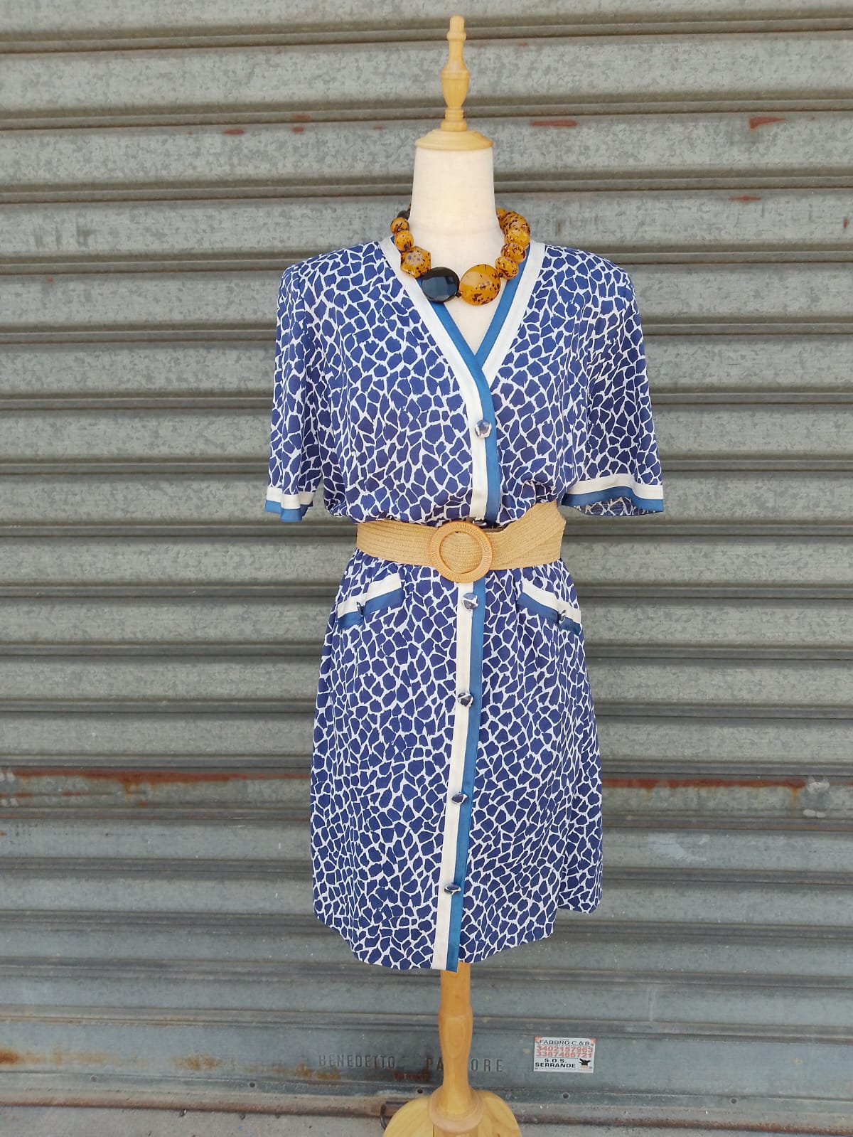 Abito in cotone anni 80' - Vestito da mare vintage