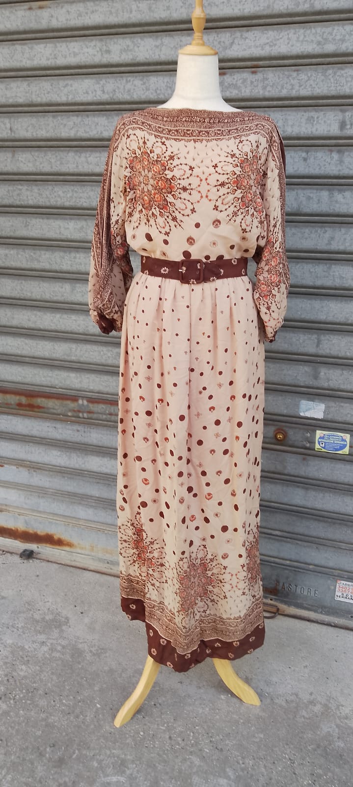 Abito anni 70' sartoriale - Vestito elegante Vintage