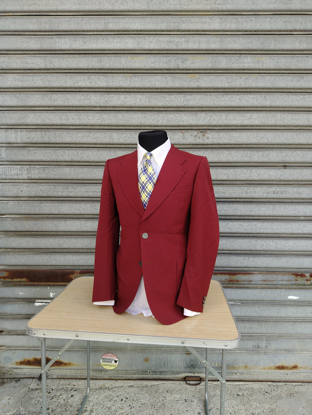 Giacca rossa anni 70' - Blazer in lana