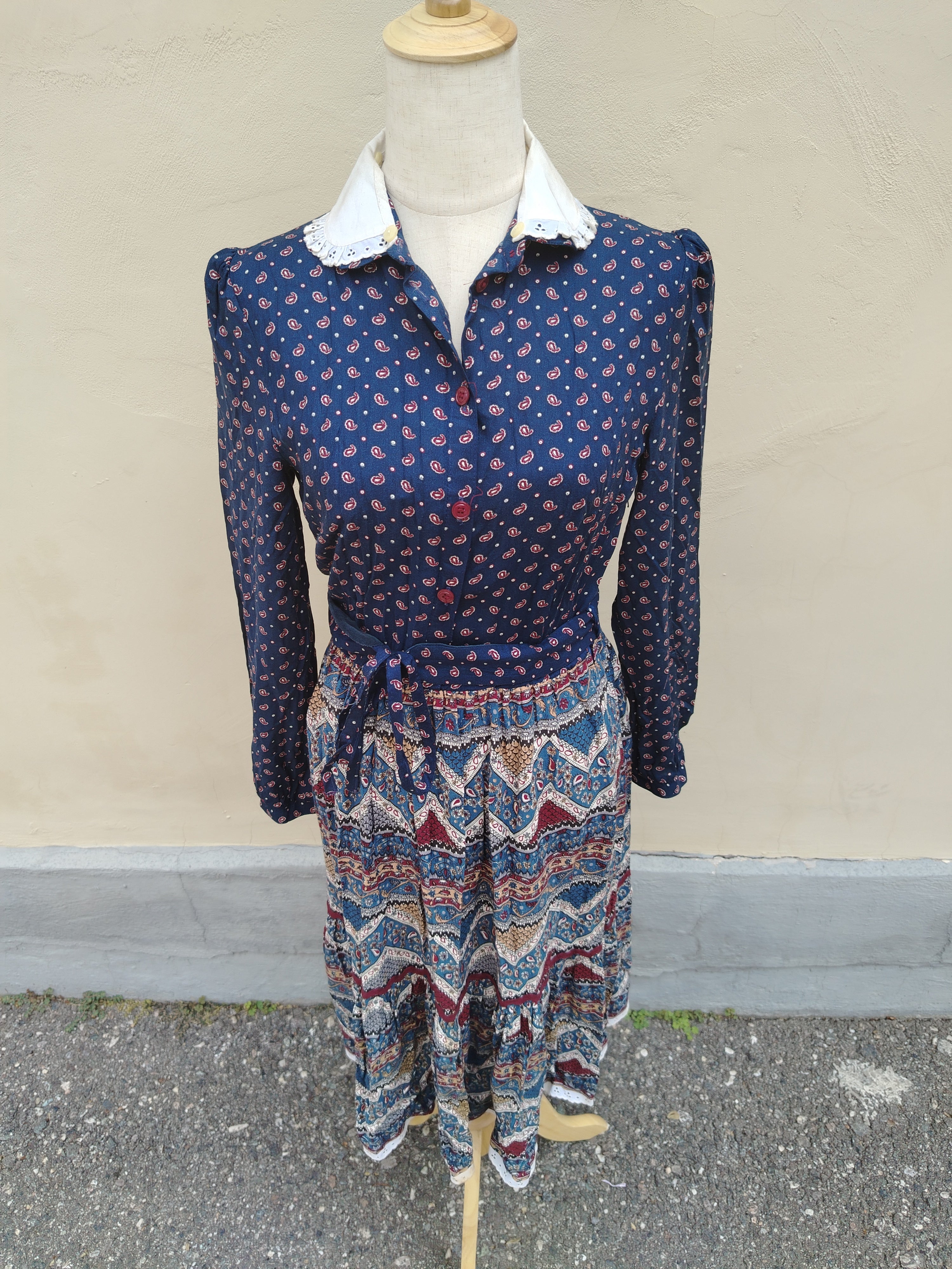 Abito sartoriale Vintage - Vestito anni 70'