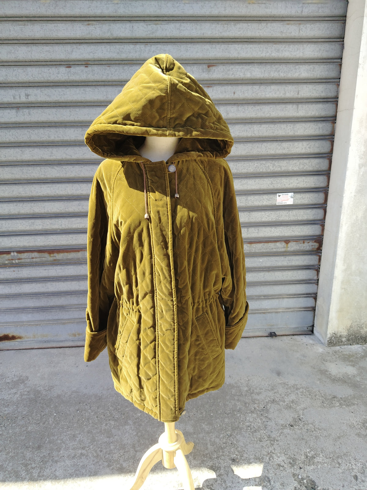Parka invernale in velluto anni '80